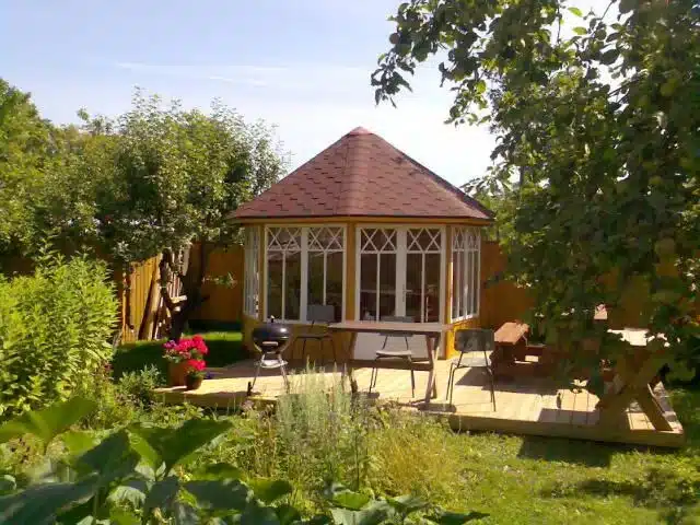 8-Eck-Holzpavillon „Katrin” 9,5m2 | 25mm | 3x4m G0028-9