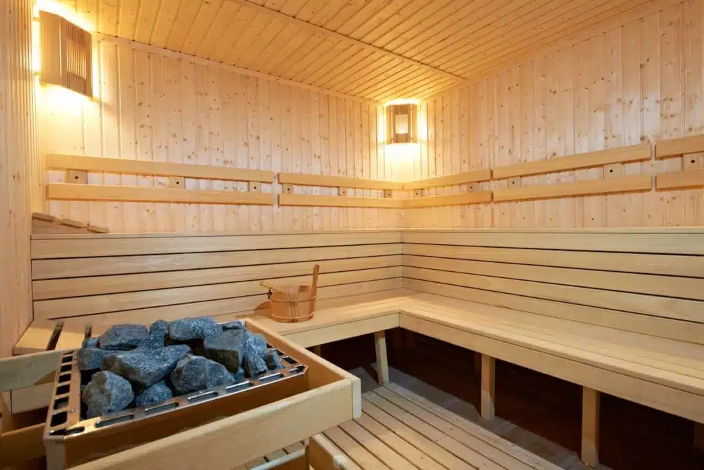 Sauna mit Aufguss