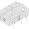 Blockhaus mit zwei Schlafzimmern "Holiday V" 10x10m