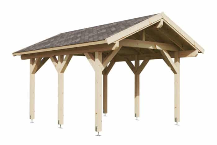 Holz-Carport-Bausatz 4x5m - für ein Auto