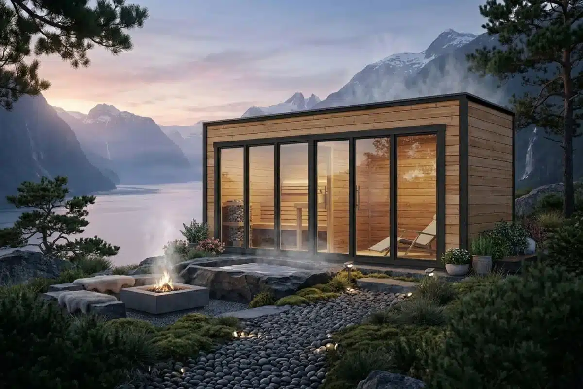 Große Gartensauna Lyngen am Fjord